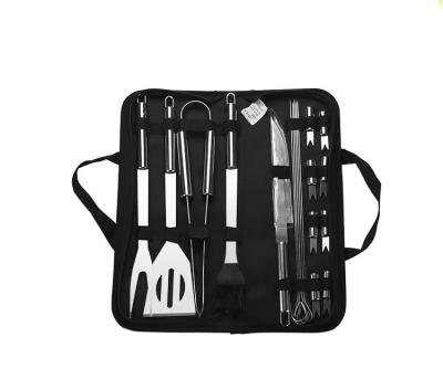 China Easily Cleaned Stainless Steel BBQ Tool Kit BBQ Grilling Camping Outdoor Cooking Tools Kit Bbq Utensils Utensil Accessories for sale