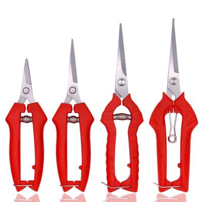 China Handle Good Quality Stainless Steel Scissors Shears Anti-Slip Pruning Scissors Flower Cutting Shops Pruning Scissors Garden for sale