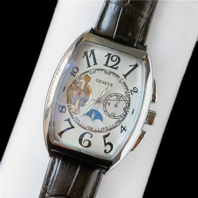 China Creative Height Alarm Wine Barrel Timing Automatic Mechanical Machine Men's Swirl Business Sports Watch for sale