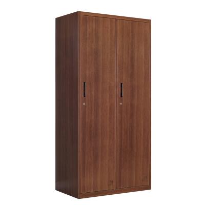 China Commercial Office Furniture School Steel Wardrobe Lockers 2 door Gym Spa Changing Room Metal Storage Locker Cabinet for sale