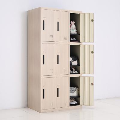 China Commercial Office Furniture Gym Iron Locker Cabinet Steel Staff Metal Work Lockers Chinese School Storage Metal Shoes Locker for sale