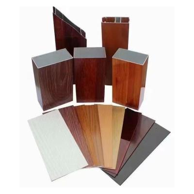 China door & Window Aluminum Window Profile Wood Color Wood Transfer for sale