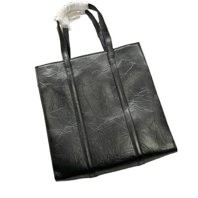 China Wholesale Fashion Guangzhou Genuine Leather Women's Tote Bag One Shoulder Handbag Waterproof Luggage Bag for sale