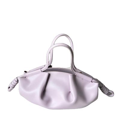 China PORTABLE Guangzhou Genuine Leather Bag Women's Luggage Wholesale Fashion Cloud Bag One Shoulder Handbag for sale