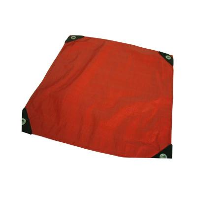 China Double orange 9' x9' Poly Tarps Plastic Tarps PE Economy Tarpaulin for cover from China for sale