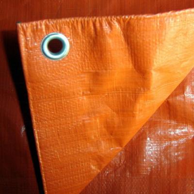 China Blue orange 10M x10M Poly Tarps Plastic Tarps PE Economy Tarpaulin for cover from China for sale