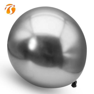 China Gift Toy Party Decorations Balloon Biodegradables Latex Round Metal Chrome Helium Globos 12Inch 2.8gram for sale