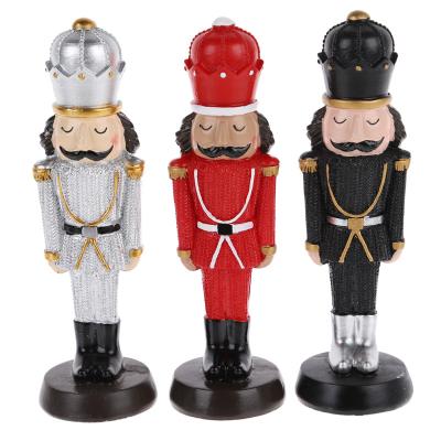 China Christmas Ornaments Table Decorations Poly Resin Poly Resin Figures Nutcracker Soldier for sale