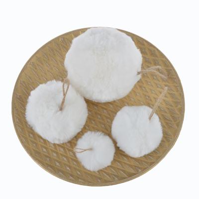 China Christmas Fluffy White Fluffy 13cm Customizable Pendant Ornaments Brave Man Color Balls Home Decoration for sale