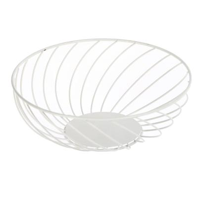 China Countertop KOREAN Bowl Kitchen Fruit Basket Wire Metal Vegetable Rack For Decorating Living Room for sale