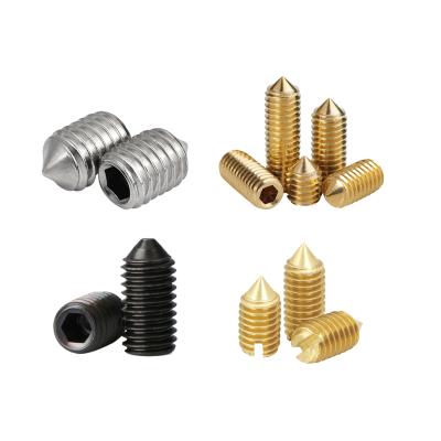 China Pan Cup Point Set Screw For Industry Cup Point Anti-theft Set Screw Anodized Set Screw for sale