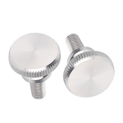 China Pan yufu hardware screw m3 knurled stainless steel slotted thumb screw for sale