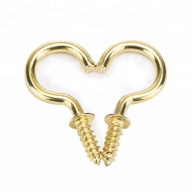 China Brass Passivated Metal Hanger Hook Screw Open Eye Screws for sale