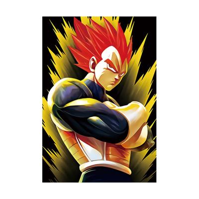 China Popular Japanese Cartoon DBZ Sticker Shake Poster Decor 3d Anime Picture Anime Art Poster For Promotion Gifts for sale