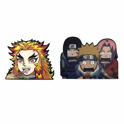 China Cartoon Sticker 2022 Hot Selling Lenticular Anime Sticker Window Stickers Custom Anime Car Stickers for sale