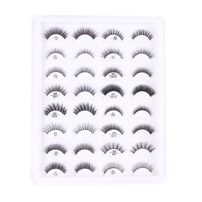 China Wholesale Natural Soft Mink Lashes 10mm 15mm False 3D Mink Eyelashes Natural Soft Eyelash Private Label For Make Up Beauty for sale