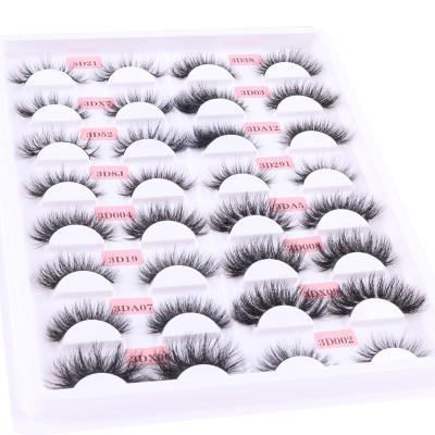 China Factory Wholesale 25mm Real Long Natural Siberian Mink 3D Eyelashes With Customizing Own Brand Box for sale