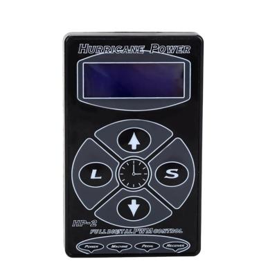 China Tattoo Shop HP-2 Black Dual Digital LCD Hurricane Tattoo Power Supply For Tattoo Machine for sale