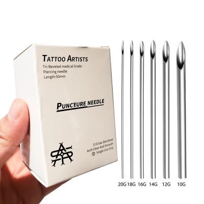 China Tattoo Shops 100pcs/box Disposable Sterilized Tattoo Piercing Needles For Body Art And Tattoo for sale