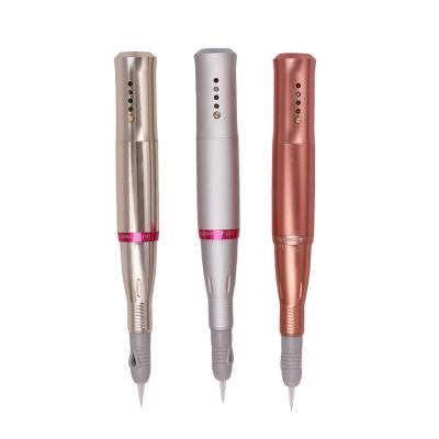 China Rechargeable Adjustable Cordless Permanent Makeup Pen Microblading Machine 4 Speed ​​Free Logo Permanent For Nano Brows for sale