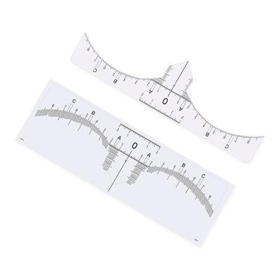 China Tool Microblading Makeup Shape Tattoo Eyebrow Ruler Disposable Disposable Measuring Permanent Sticker for sale