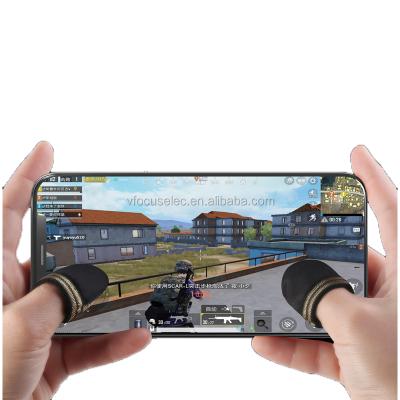 China Mobile Touch Buttons Copper Fiber Finger Sleeve Cradles Touch Screen Game Controller Sweat Proof Gloves Phone Game for sale