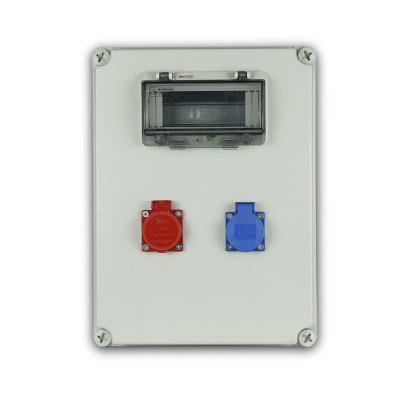 China Hotel Waterproof plastic box/small plastic waterproof enclosure / MODULAR POWER DISTRIBUTION SOCKET BOX SERIES for sale