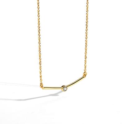 China 2021 New Stainless Steel Fashionable Geometric Jewelry Women's Gold Plated Necklace for sale