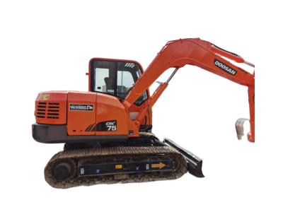 China Used Excavator Good Condition Cheap Used Korea Doosan DX75 Excavator for sale