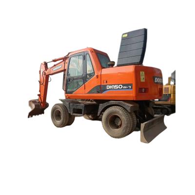 China Good Quality Korea Doosan DH150W-7 150W Used Wheel Excavator Used Wheel Excavator For Sale 0.6 for sale