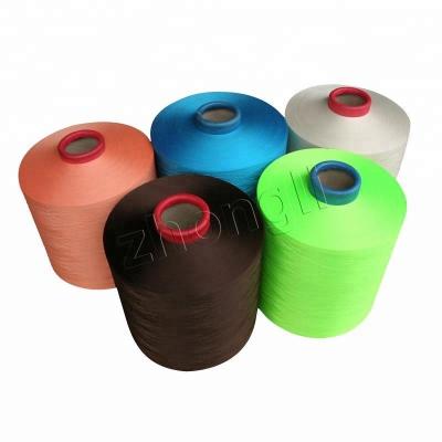 China Anti-bacteria Polyester DTY Filament Threads 300D / 192F SD Dope Dyed for sale