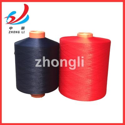 China Durable Polyester DTY 150D/48F/TO IL S+Z No Torque Yarn Zero Meters Zero Twist Torque for sale