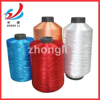 China Anti-bacteria 100% Polyester Dope Dyed 150/48 twist yarn fdy TPM 50-800 for sale