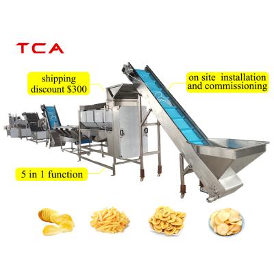 China TCA Small French Fries Chips Line Semi Automatic French Fries Line for sale