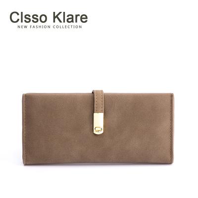 China 2020 latest direct sales ladies fashion wholesale ladies long clutch bag waterproof women's long PU wallet female for sale