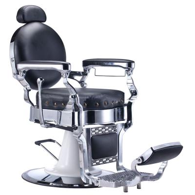 China Modern Luxury Furniture Barber Styling Chair Black Fashionable High Quality Supply Flashy Beauty Hair Salon Equipment for sale