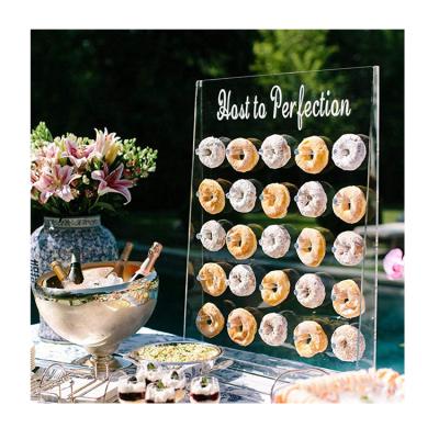 China Wedding Luxury Clear Acrylic Donunt Donut Display Stand For Wedding Party Decoration Stand Event for sale