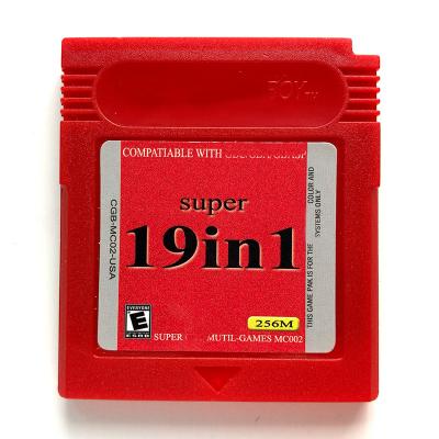 China 2020 Fun Video Game Compilations Cartridge Console Card 19 IN 1 Trading Cards For GBC Game Card for sale