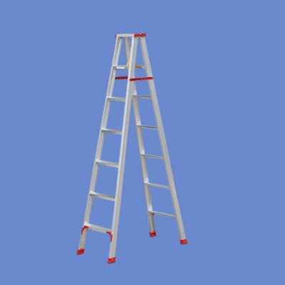 China Folding Ladders Save Space Double Herringbone Aluminum Alloy Fold Side Step Ladder for sale