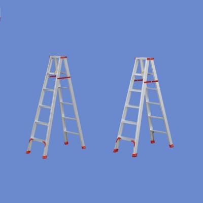 China Good Quality Folding Ladders Aluminum Alloy Folding Double Side Step Ladder for sale