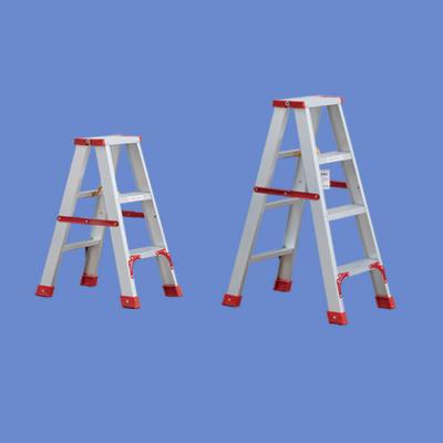 China Lightweight Aluminum Folding Ladders Double Sided Compact Folding Ladder for sale