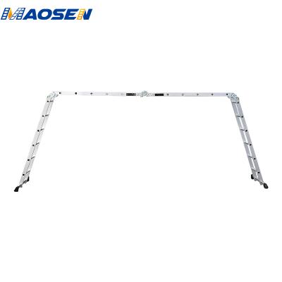 China Folding Ladders Aluminum 12 Step Folding Universal Ladders 4X3 for sale