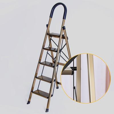 China Aluminum Folding Ladders Household Safety 3/4/5/6 Steps Foldable Step Ladder for sale