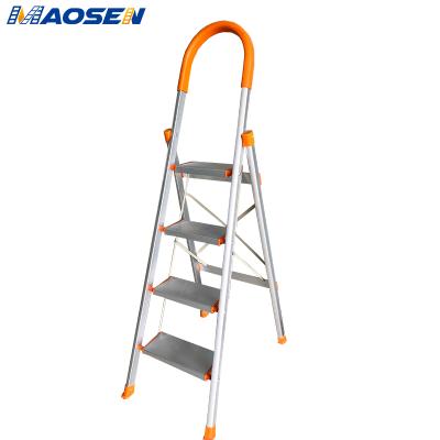 China Outstanding Folding Ladders Quality Household 4 Folding Ladder With Railing for sale