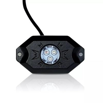 China 4 pcs APP controller RBG rock light led rock light car led underglow deck light universal for sale