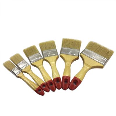 China Painting can be customized above value of natural wood handle stainless steel shiny brush for sale