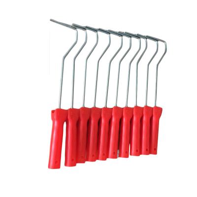 China Dust-proof.Cleaning. 4 Inches Fire Retardant Red PP Plastic Brush Roller for sale