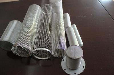 China Stainless Steel / Iron Punching Net Custom Filter Skeleton / Flange Air Filter Cartridge for sale