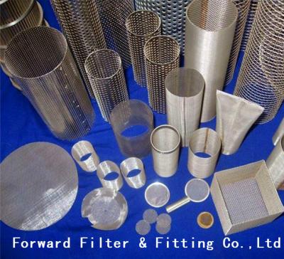 China Aluminiummaschendraht-perforiertes Metallrohr Schmierölfilter-Elemente zu verkaufen