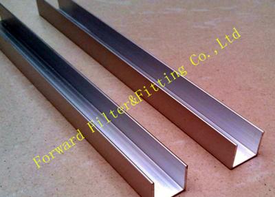 China Pulir con chorro de arena 3/8 protuberancia de aluminio del canal U de la chapa para industrial pesado en venta